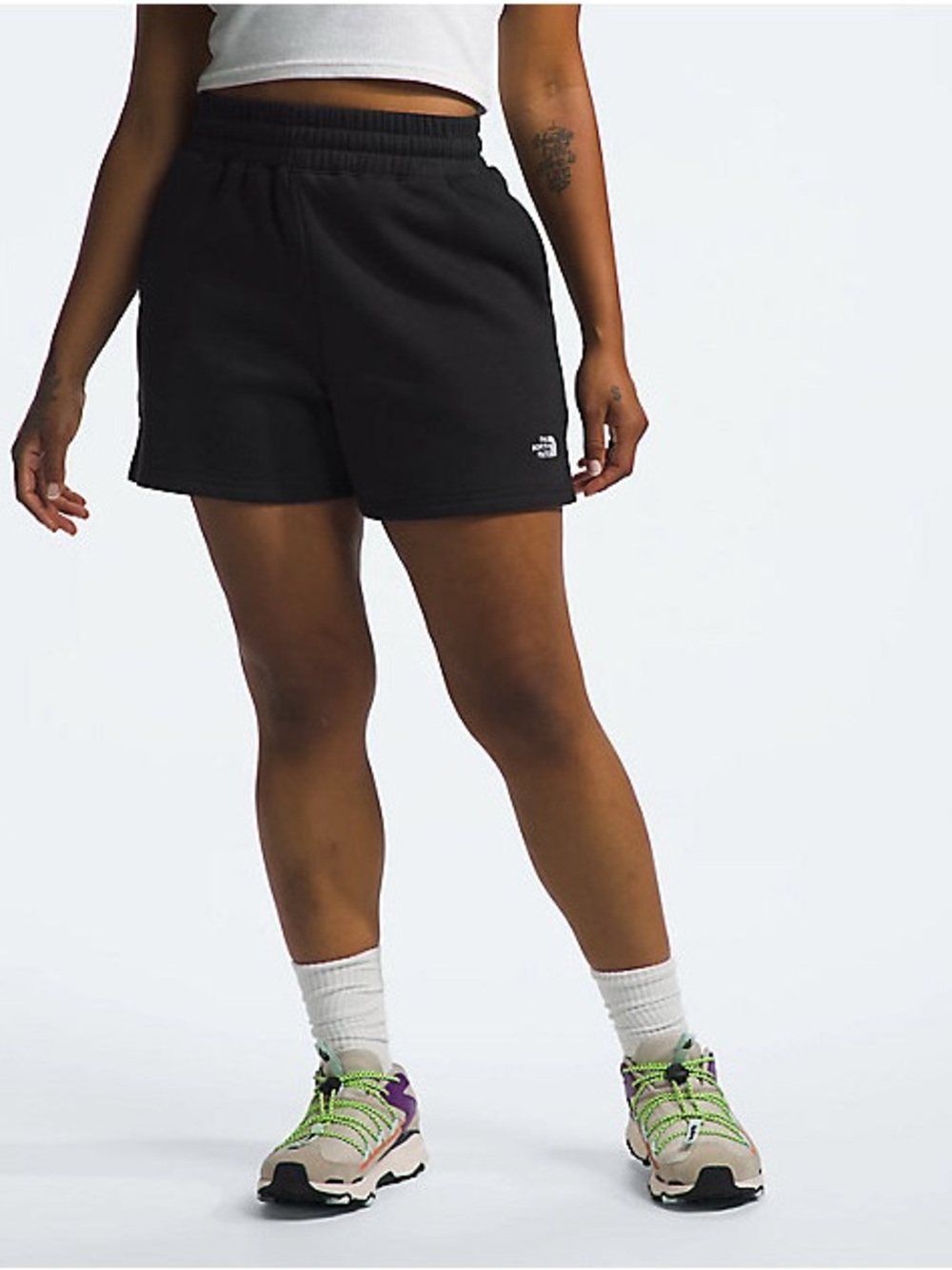 North Face Evolution Fleece Pull On Shorts - Black - XS